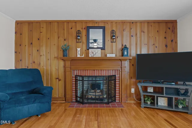 a living room with a couch and a coffee table