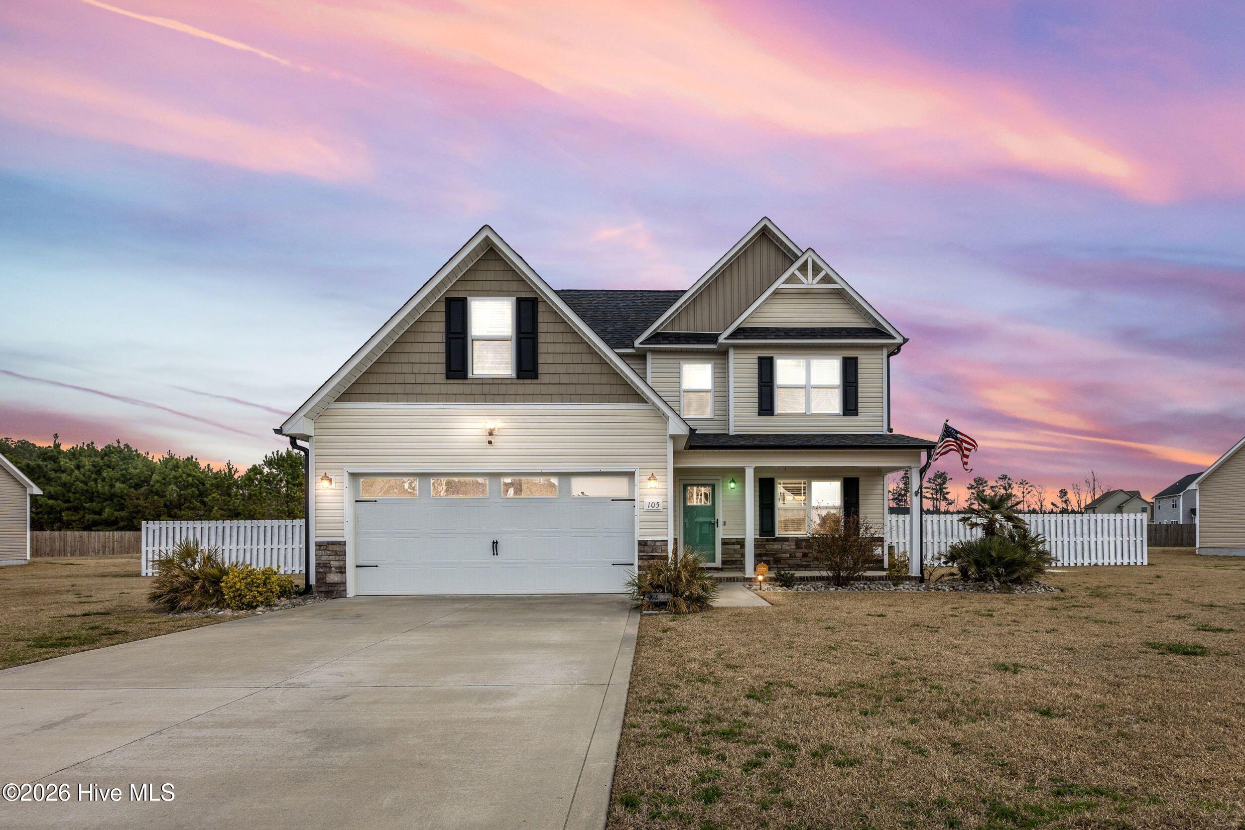 105 Barnhouse Road Jacksonville, NC 28546 - Photo 2 of 56 1_virtual twilight