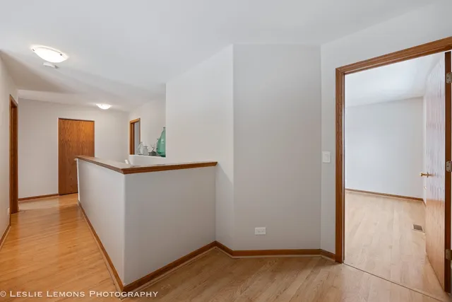a view of kitchen with wooden floor