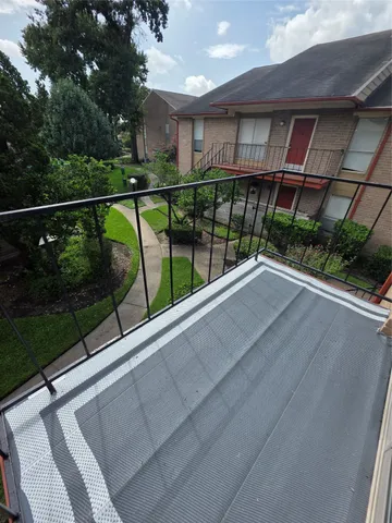 a view of a balcony