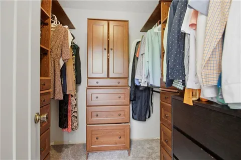 a view of walk in closet