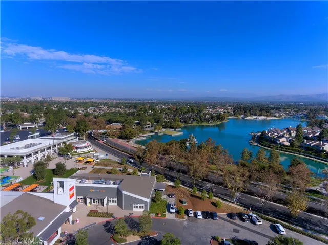 an aerial view of a city
