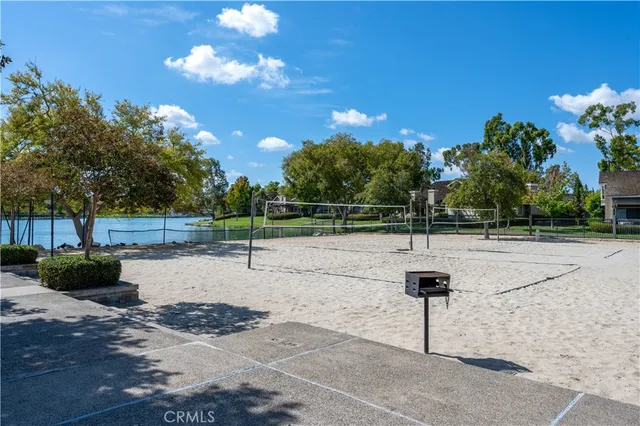 a street view with a garden