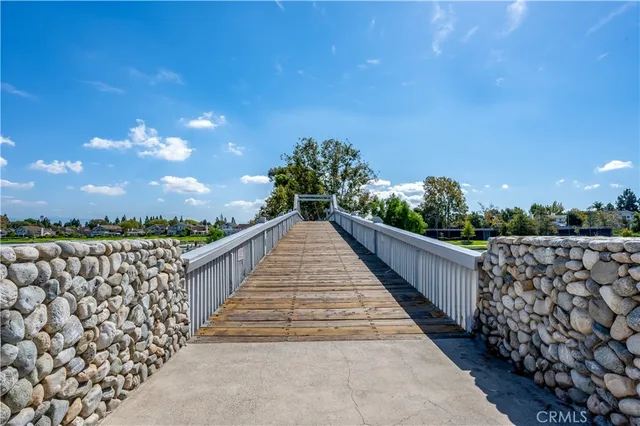 a view of a pathway in a balcony