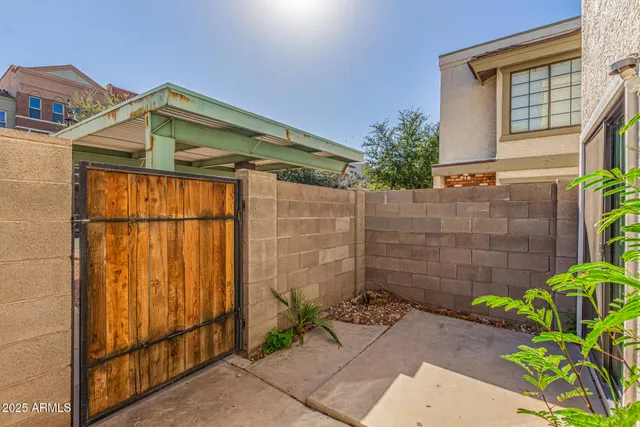 a view of a house with a window