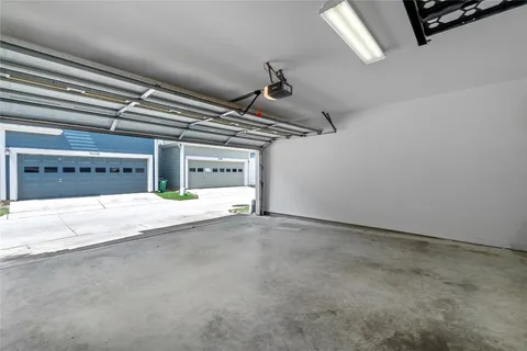 a view of a garage