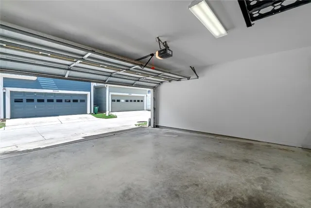 a view of a garage