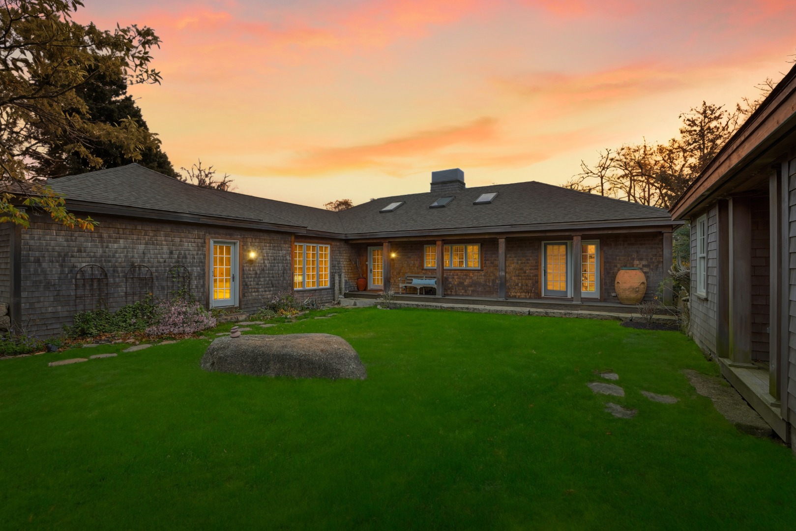 300 N Road Chilmark, MA 02535 - Photo 19 of 39 a view of an house with backyard space and balcony