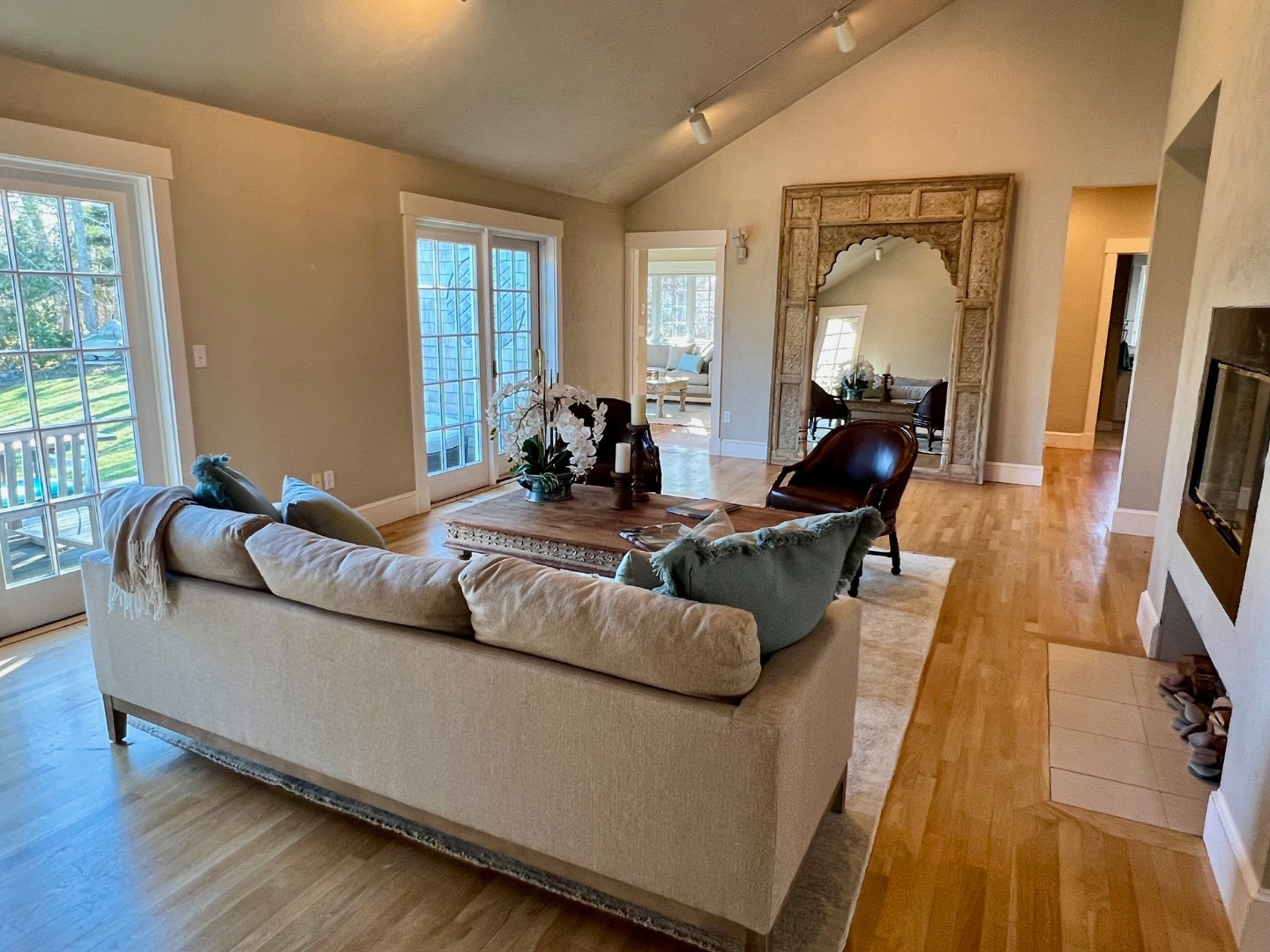 300 N Road Chilmark, MA 02535 - Photo 4 of 39 a living room with furniture and a large window