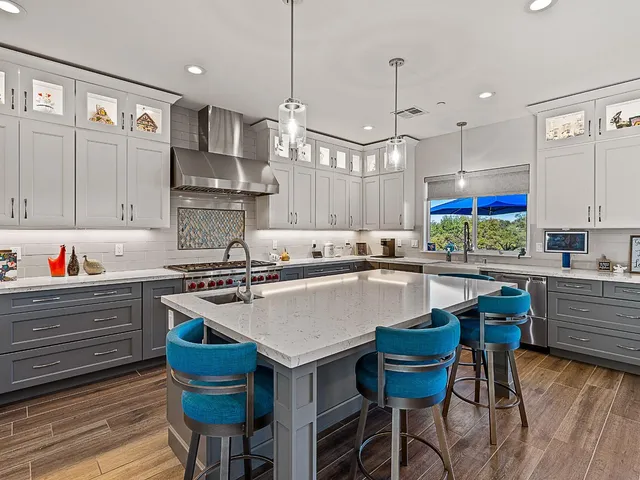 a front view of a house with swimming pool