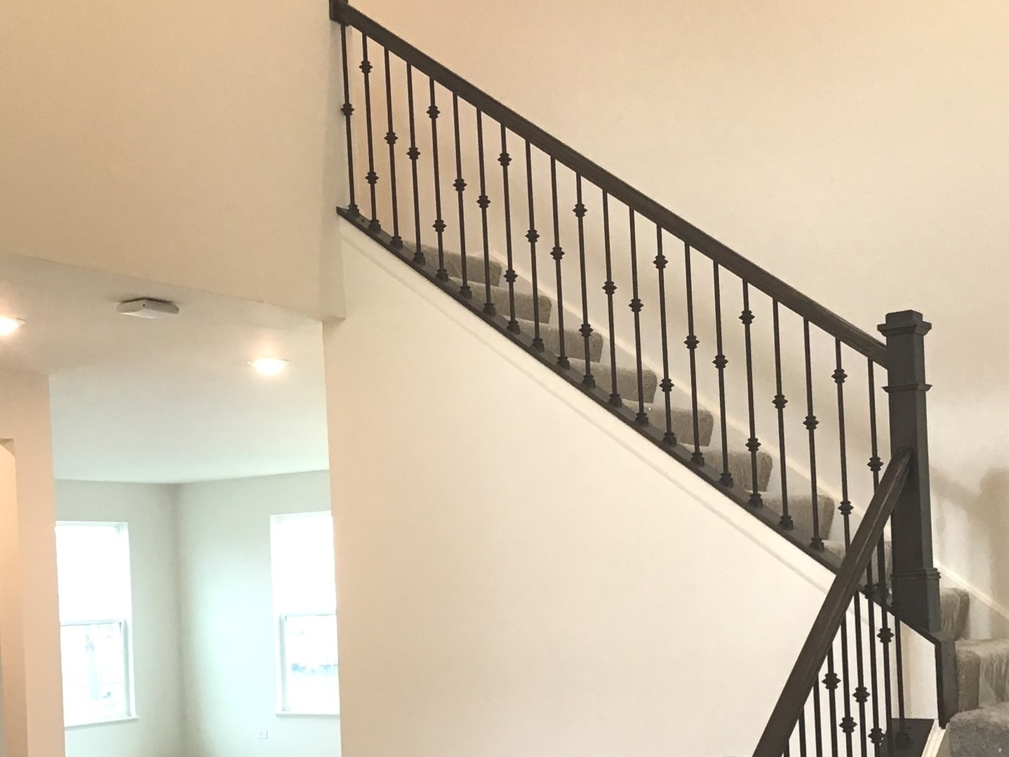 3118 Patterson Road Montgomery, IL 60538 - Photo 12 of 23 a view of staircase with railing and white walls