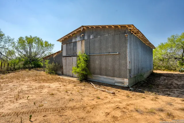 a backyard of a house