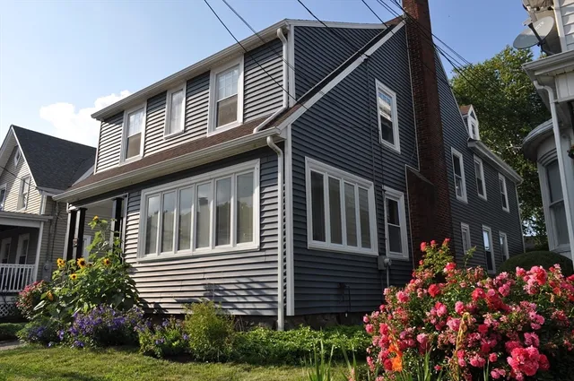 a front view of a house