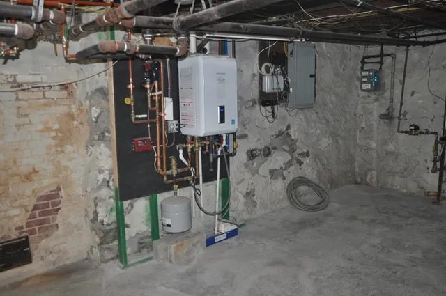 a view of water heater room