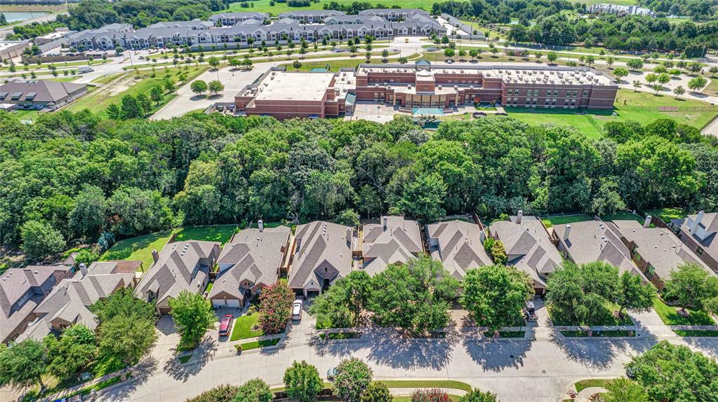 1504 Tangle Ridge Drive McKinney, TX 75071 - Photo 23 of 36 a view of a swimming pool with a garden and plants