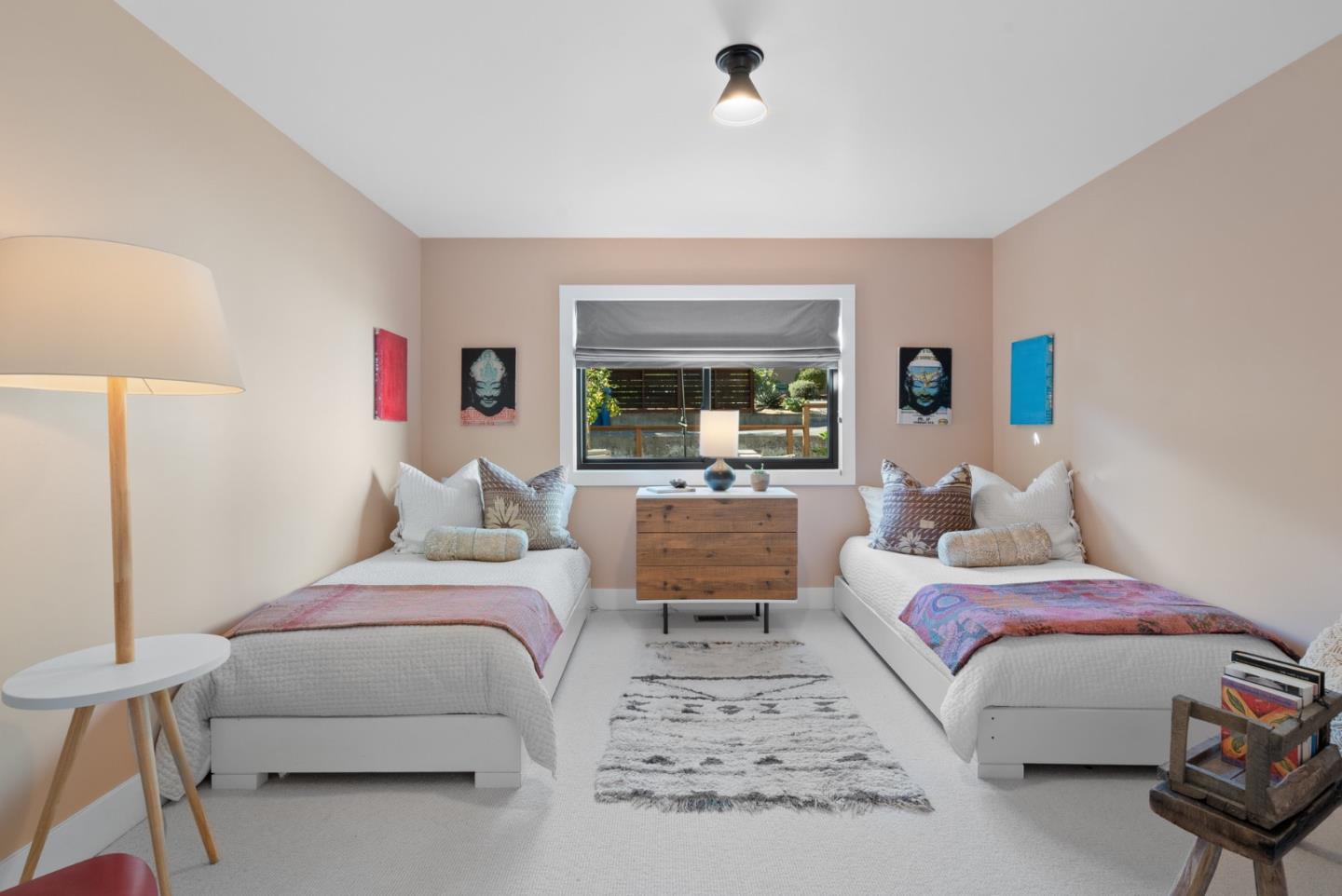 409 Townsend Drive Aptos, CA 95003 - Photo 25 of 43 a bedroom with furniture and a large window