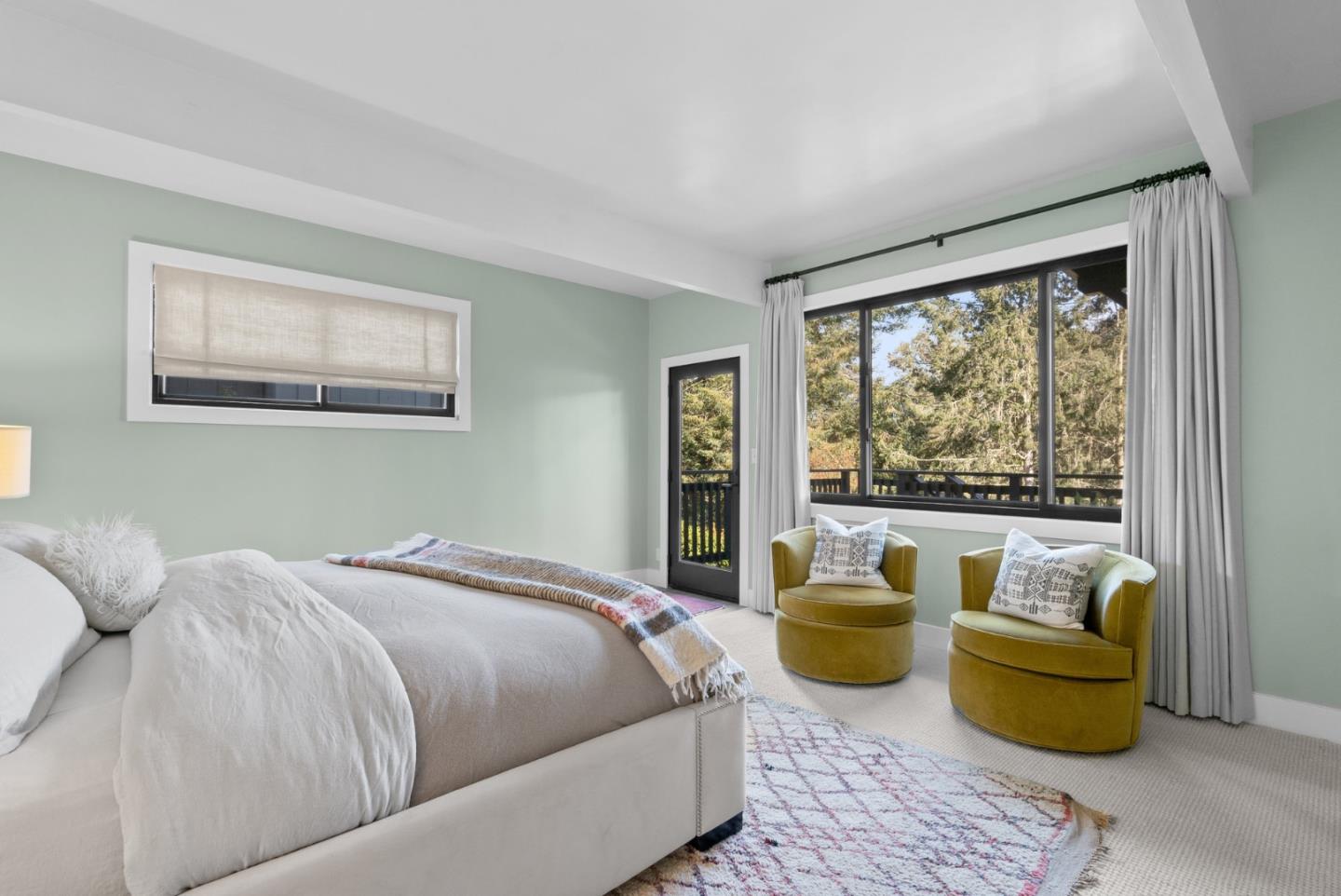 409 Townsend Drive Aptos, CA 95003 - Photo 29 of 43 a bedroom with a bed and glass window