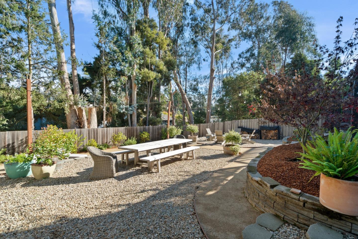 409 Townsend Drive Aptos, CA 95003 - Photo 43 of 43 a view of backyard with swimming pool and sitting area