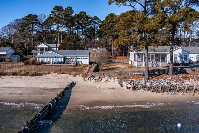 a view of a town with barn house