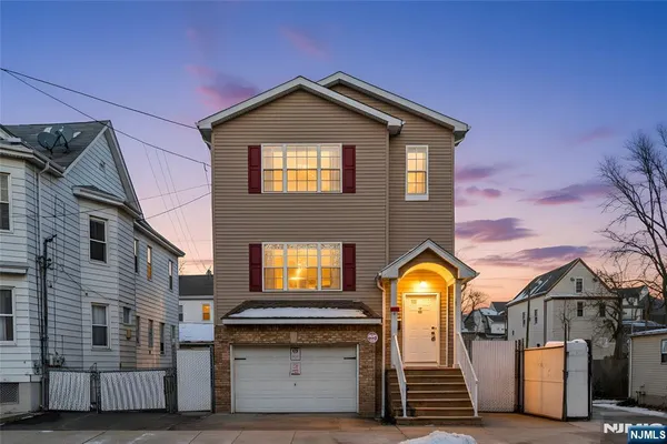 a front view of a house