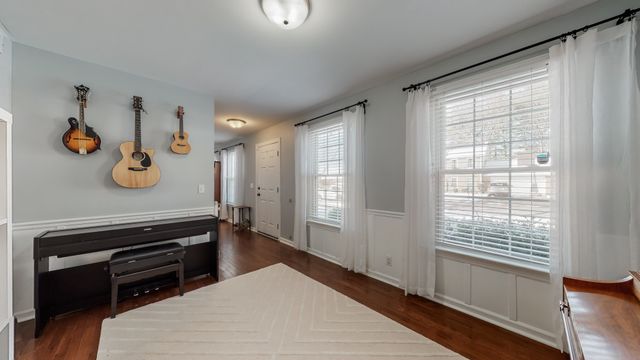 a room with furniture and windows