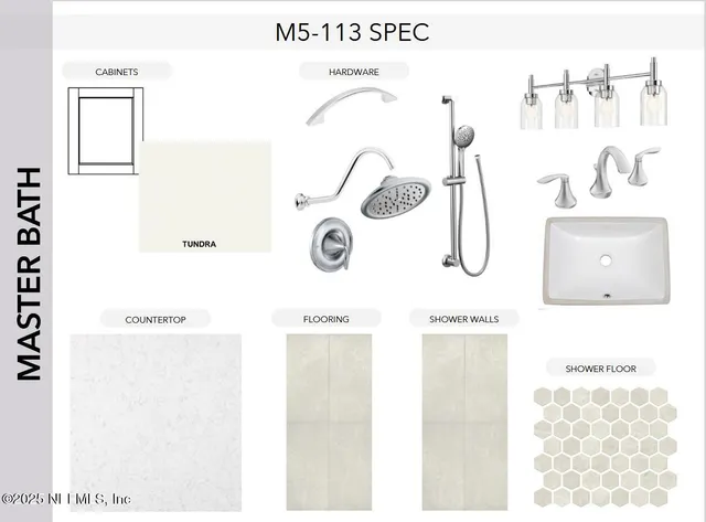 a picture of a bathroom with a white door