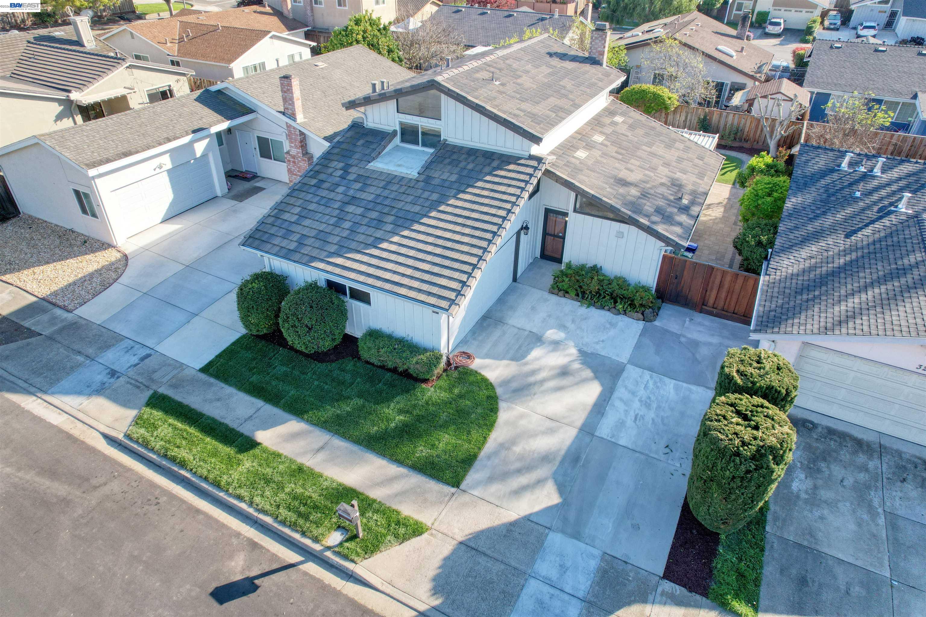 32471 Lake Ree Street Fremont, CA 94555 - Photo 30 of 31 an aerial view of a house with a yard