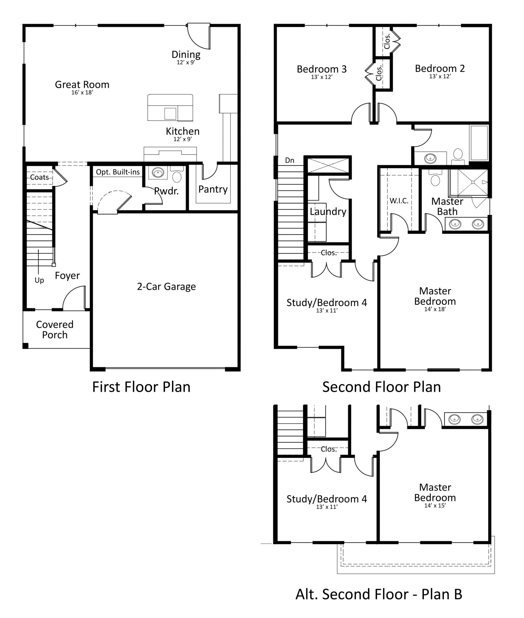 250 Gulledge Street Moncks Corner, SC 29461 - Photo 2 of 2 Hampton Floor Plan