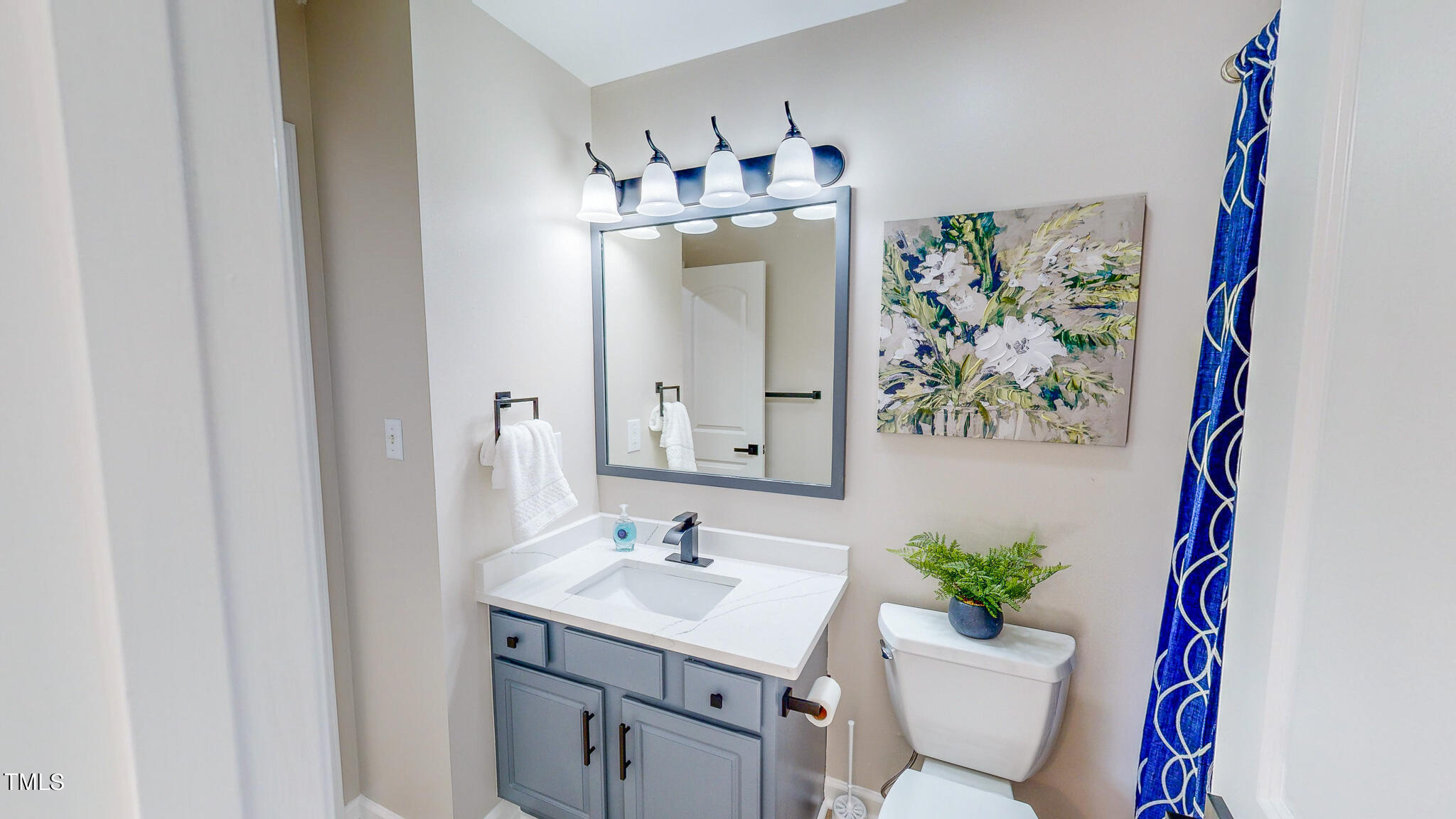 137 Dandelion Drive Timberlake, NC 27583 - Photo 39 of 53 a bathroom with a sink and mirror with toilet