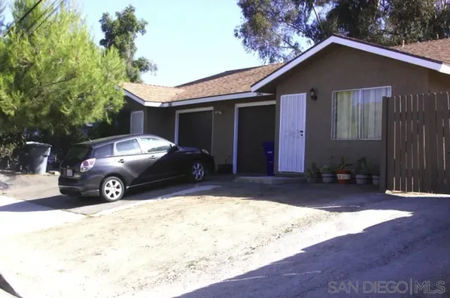 a car parked in front of house