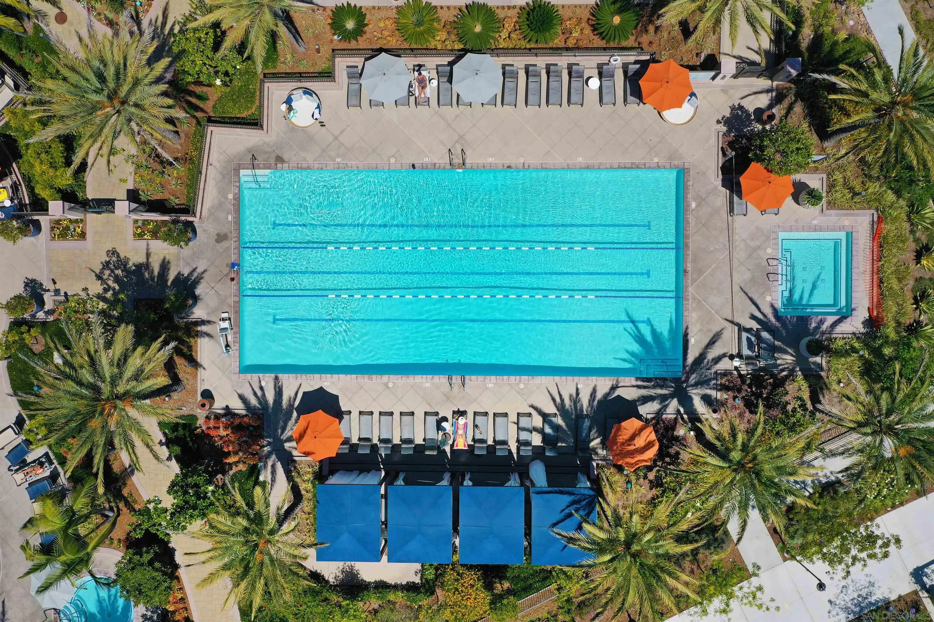 7853 Inception Way San Diego, CA 92108 - Photo 44 of 66 a view of a house with a garden