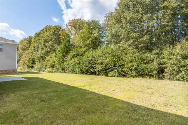 a view of an outdoor space and a yard