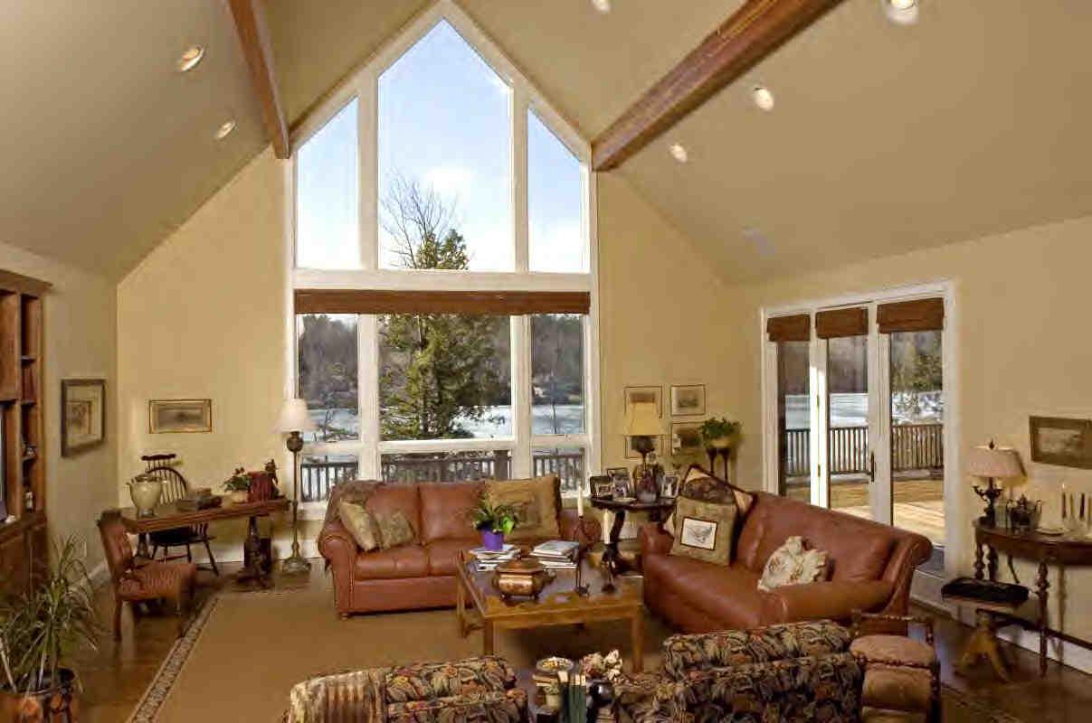 56 Elephant Rock Road Monterey, MA 01245 - Photo 3 of 9 a living room with furniture and floor to ceiling windows