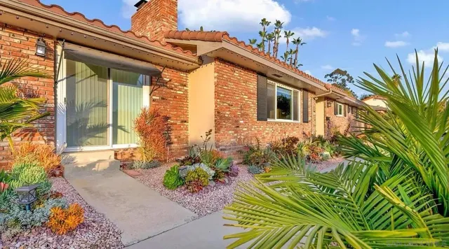 a front view of a house