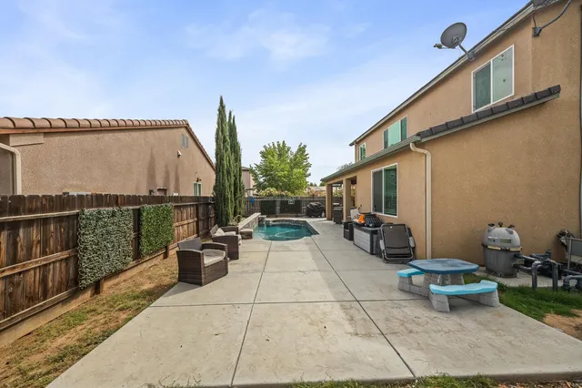 a view of outdoor space with seating