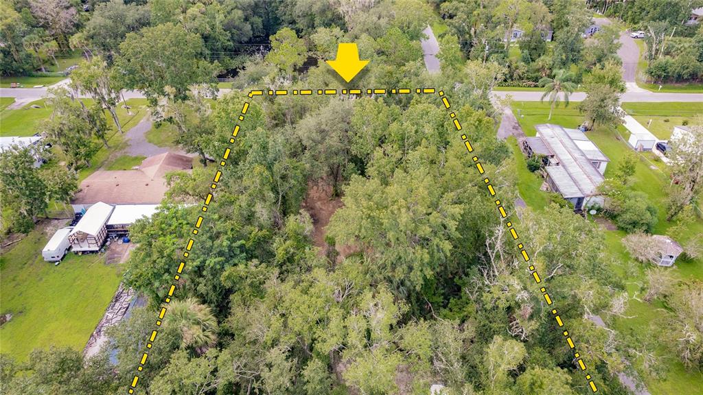 25212 Luke Street Christmas, FL 32709 - Photo 13 of 26 a aerial view of a house with swimming pool and large trees