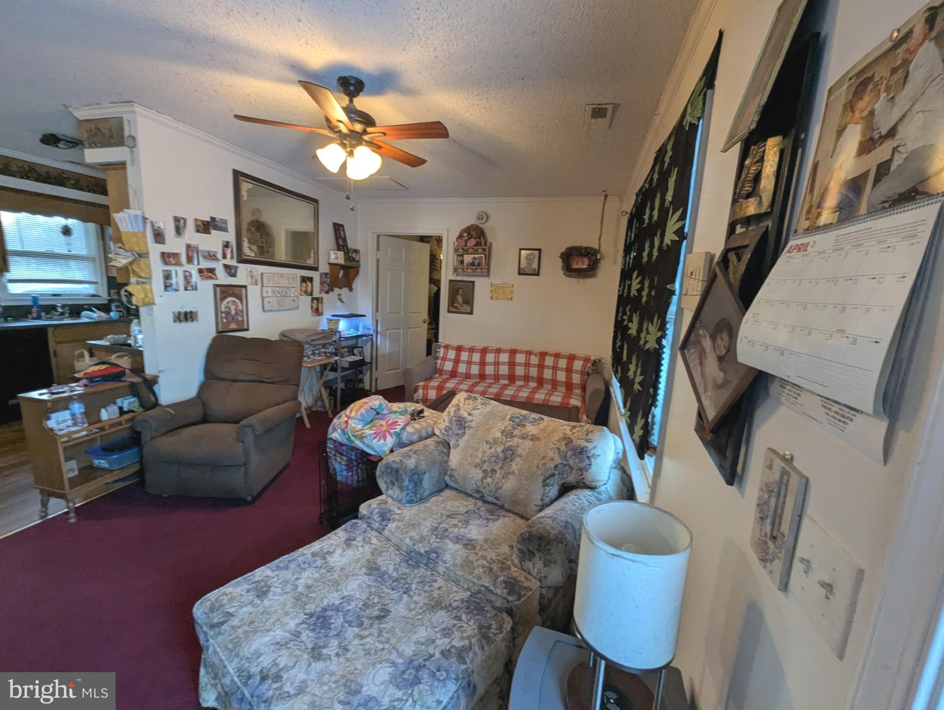 26581 Siloam Road Salisbury, MD 21801 - Photo 3 of 24 a living room with furniture a fireplace and a chandelier