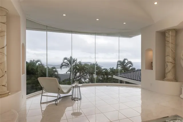 a outdoor living space with furniture