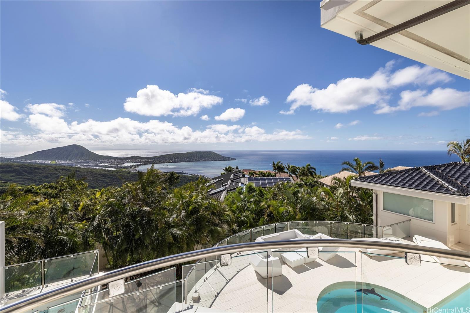 875 Ikena Circle Honolulu, HI 96821 - Photo 3 of 23 a view of a balcony with an ocean view