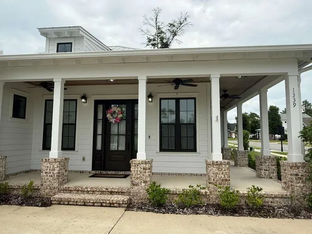 a front view of a house