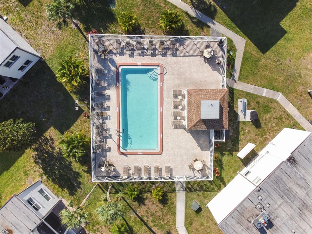 7701 Starkey Road, Unit 105 Seminole, FL 33777 - Photo 23 of 25 an aerial view of a house with a yard