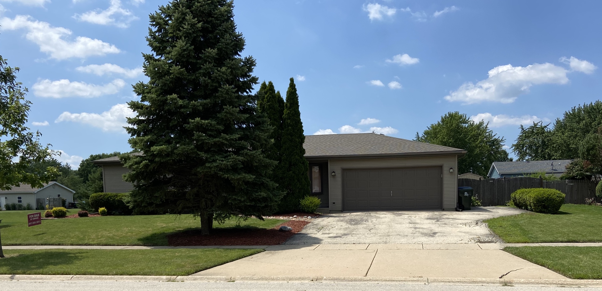 925 Knollside Road New Lenox, IL 60451 - Photo 1 of 32 a front view of a house with garden