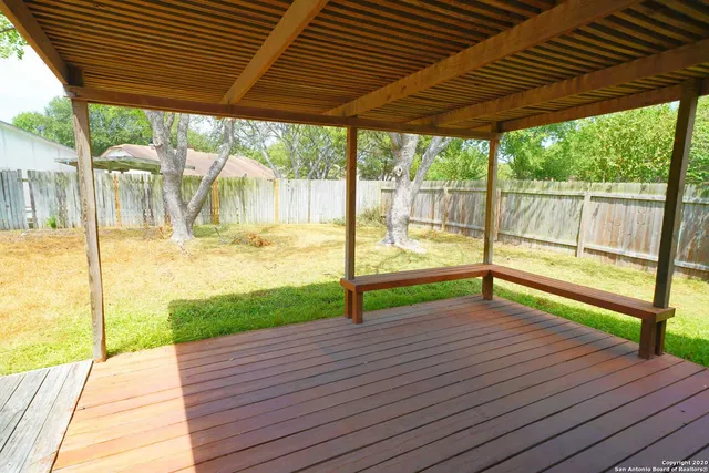 a view of outdoor space with deck