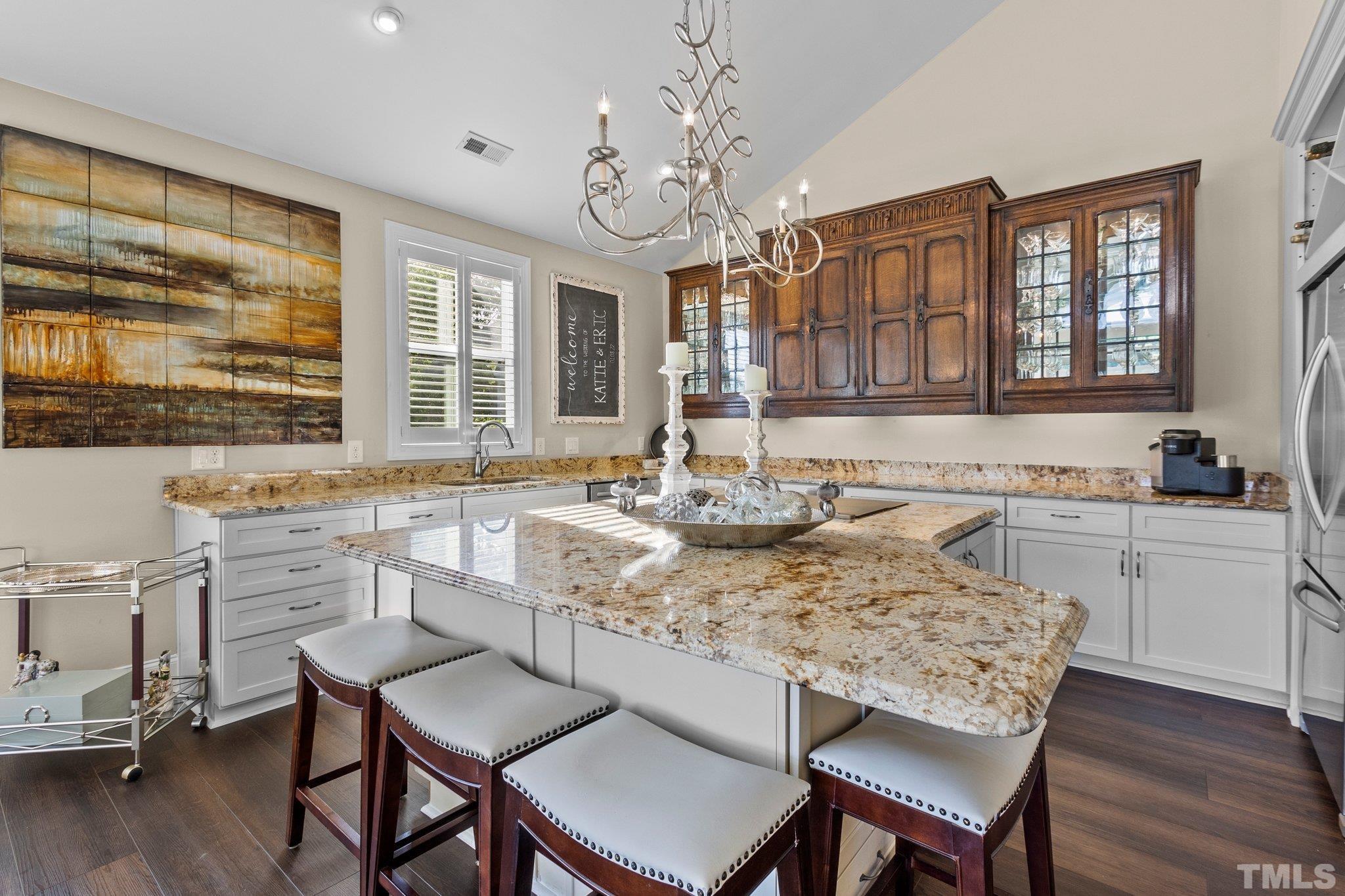 8737 Castleberry Road Apex, NC 27523 - Photo 79 of 99 Beautiful antique wall cabinet, huge island!