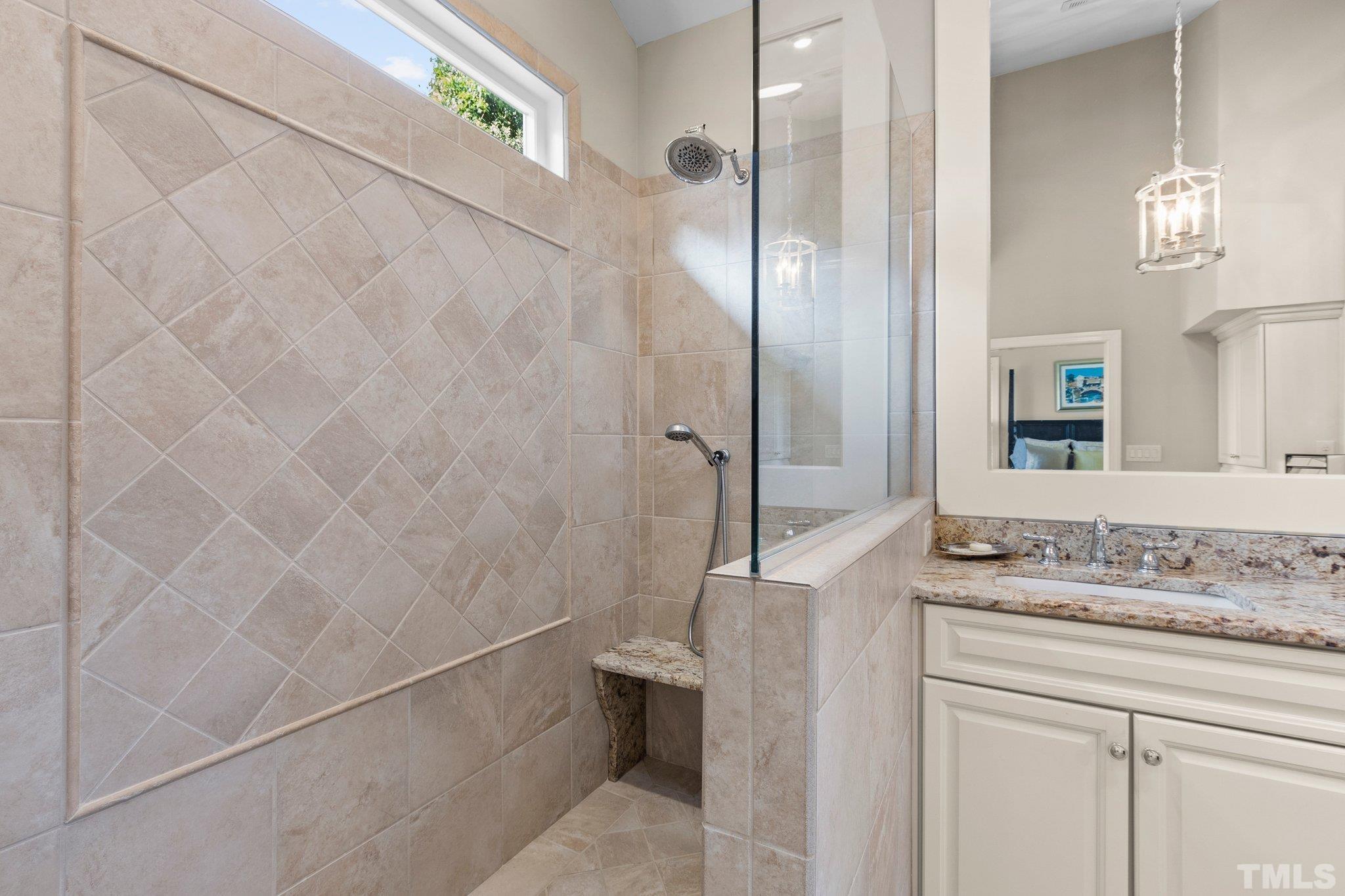 8737 Castleberry Road Apex, NC 27523 - Photo 85 of 99 Walk in shower!