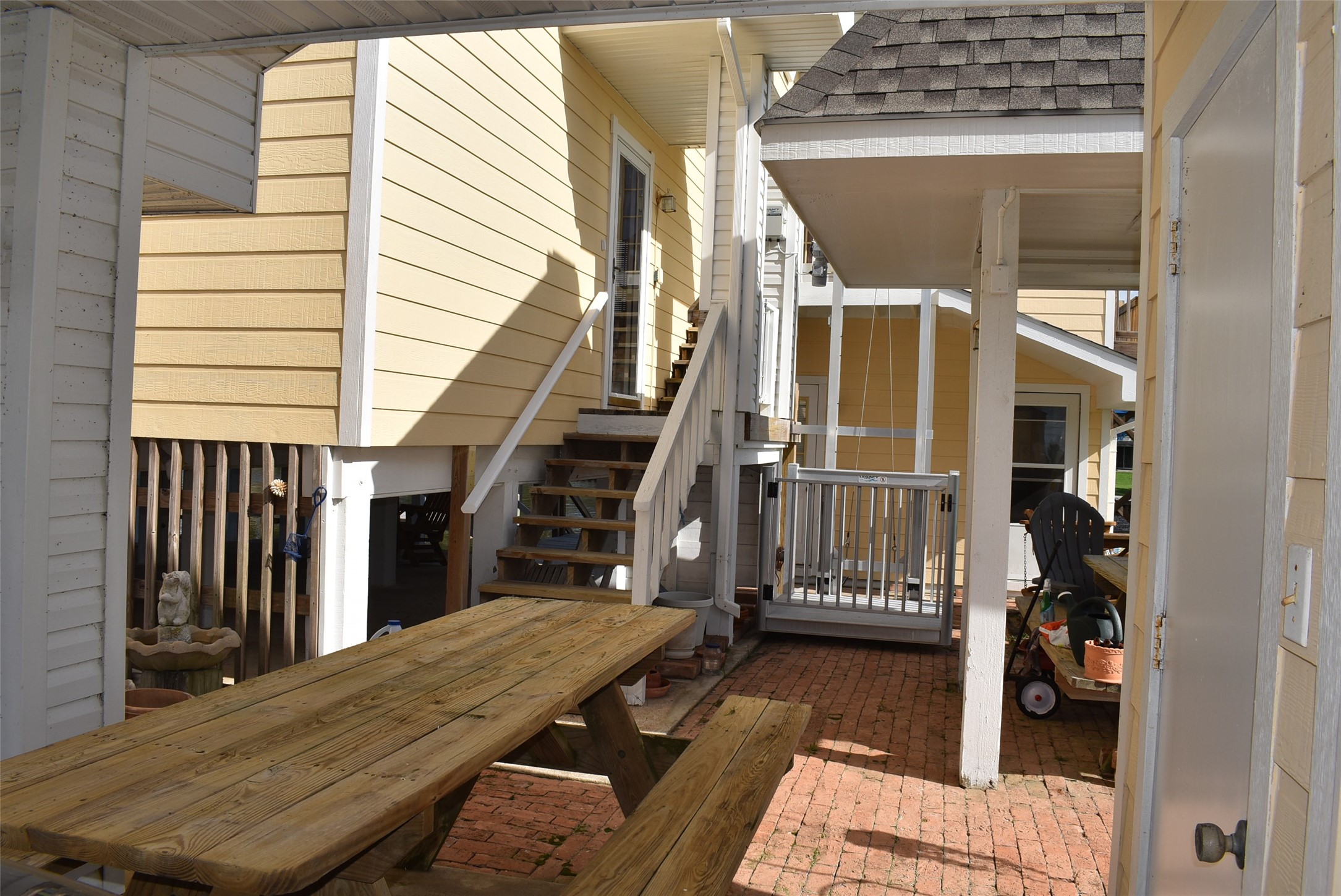 1657 County Road Sargent, TX 77414 - Photo 7 of 46 Cargo lift makes everything handy as well as covered picnic areas - there are two COVERED picnic areas here in the shade for that family get together.