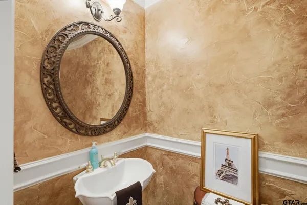 an aerial view of residential house with outdoor space