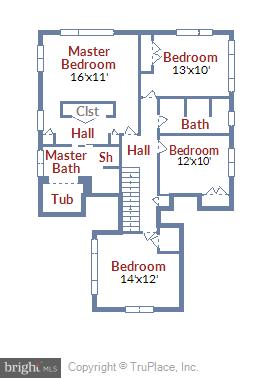 1101 Steamboat Road Shady Side, MD 20764 - Photo 33 of 34 Second Floor Floor Plan