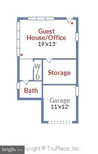 1101 Steamboat Road Shady Side, MD 20764 - Photo 34 of 34 Guest House/Office Floor Plan