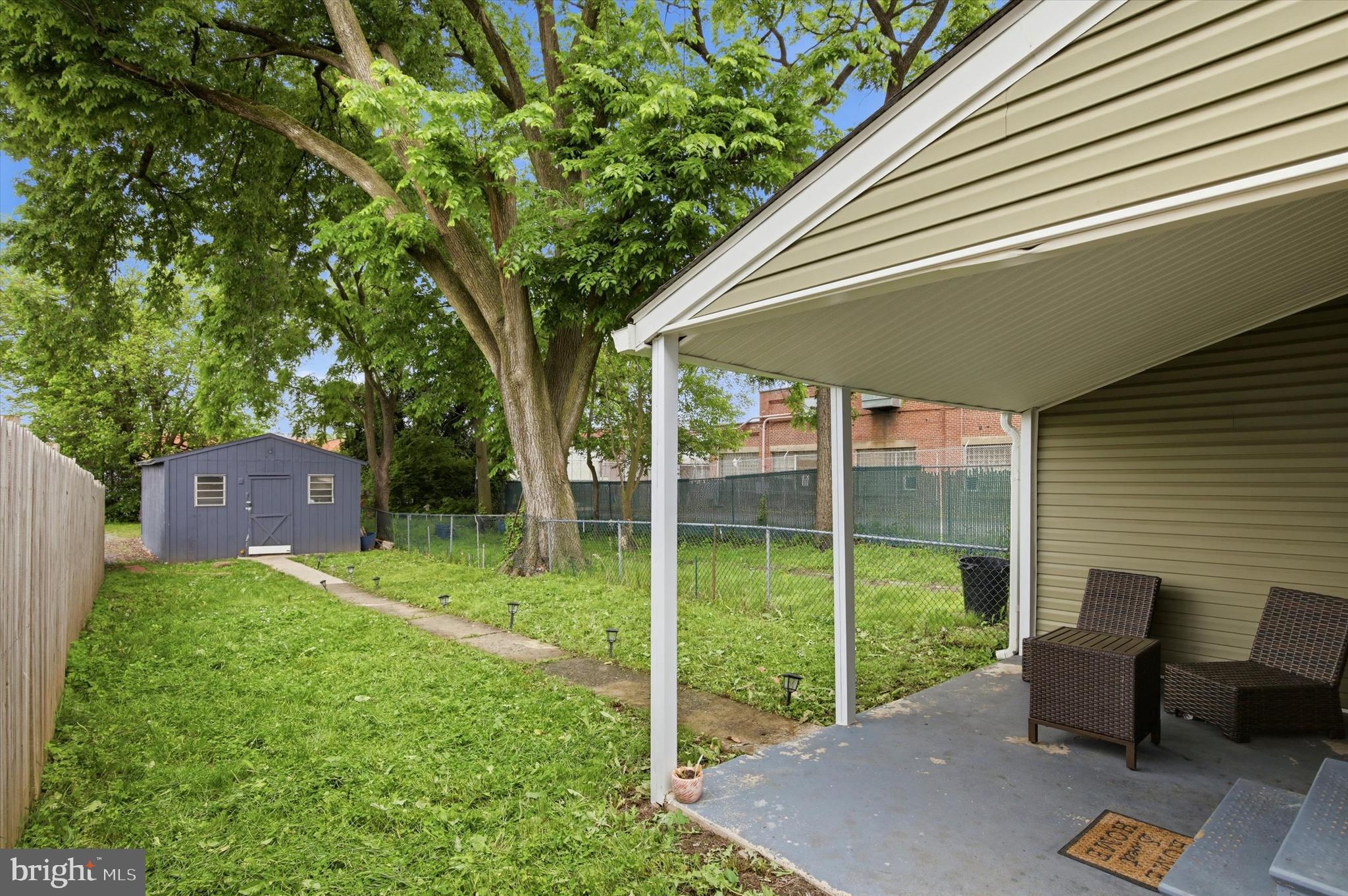 764 Queen Street Pottstown, PA 19464 - Photo 12 of 15 backyard with covered patio